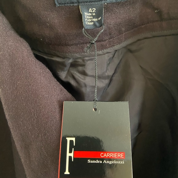 Women’s Sandra Angelozzi wool pants size 42(12) - Picture 3 of 8